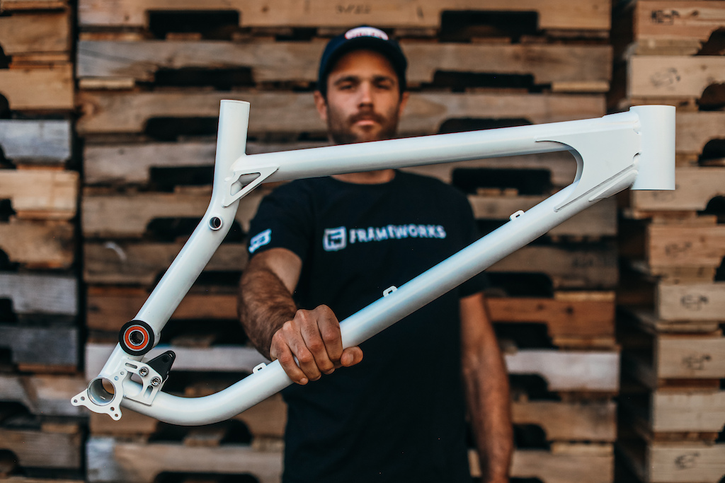 Frameworks Racing x Cotic steel DH bike