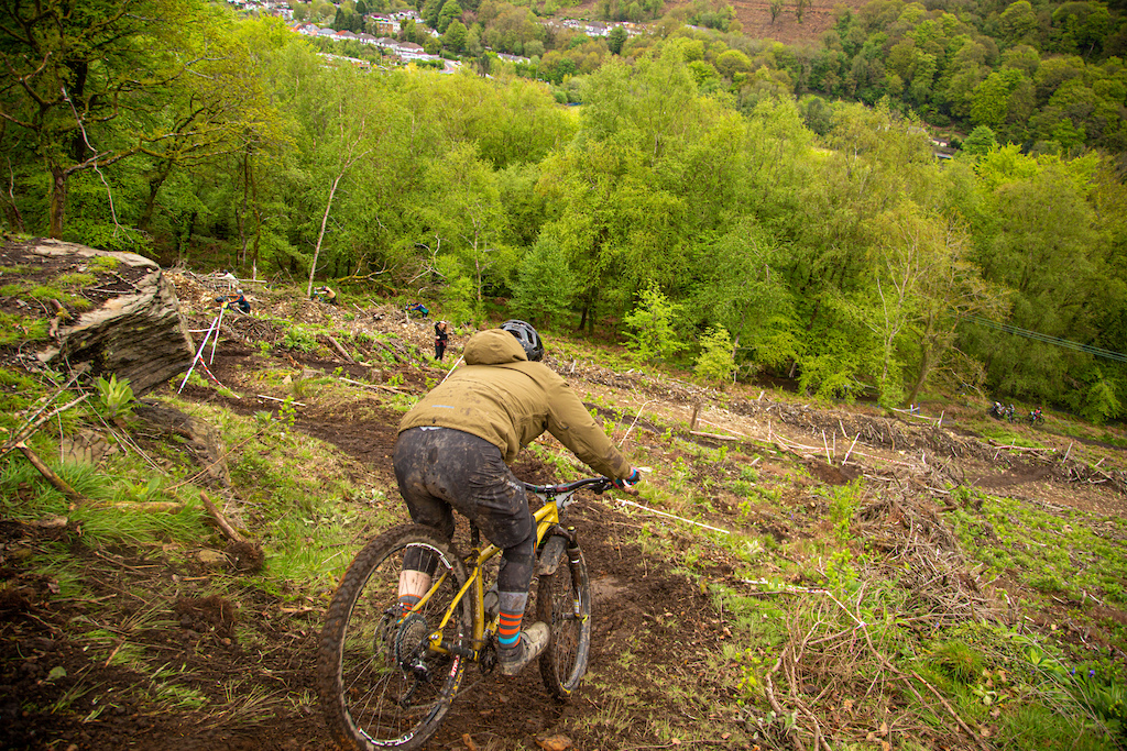 The tracks were steep and slick