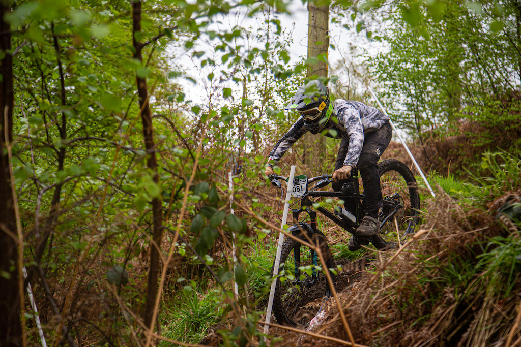 The trails were tight and twisty. It really was a challenge at Abercarn