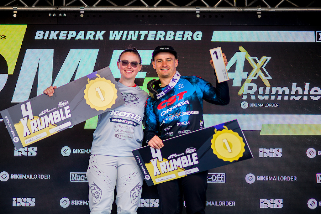 during round 1 of The 2023 4X Pro Tour at Winterberg Rheine Germany on May 20 2023. Photo Charles A Robertson