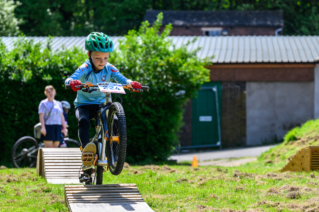 Even the youngest riders were keen to get some air