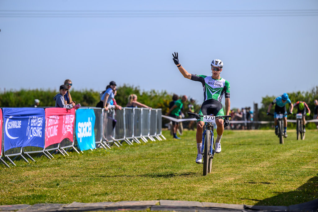 Leon Atkins took his third win in the Short Track series in the Youth Juvenile field