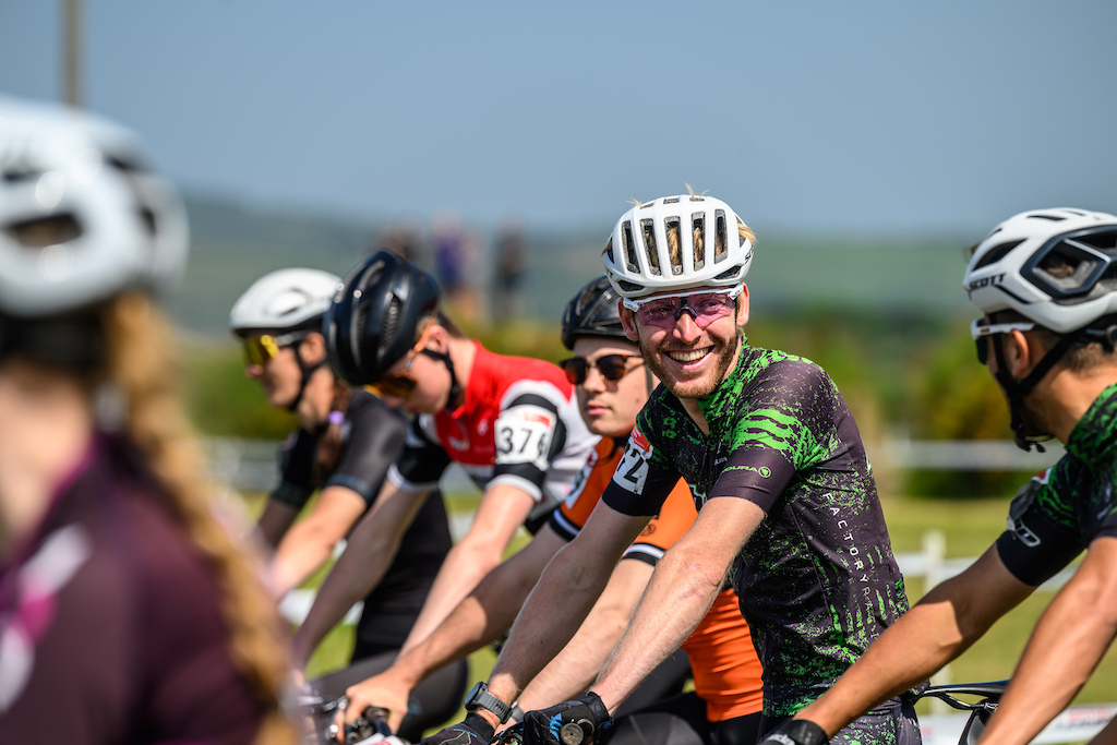 It was all smiles on the start line as riders were keen to get the weekends racing under way