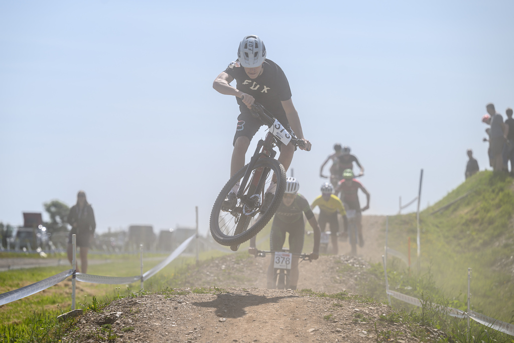 With the dry conditions it was not just the heat that riders had to contend with but the dust