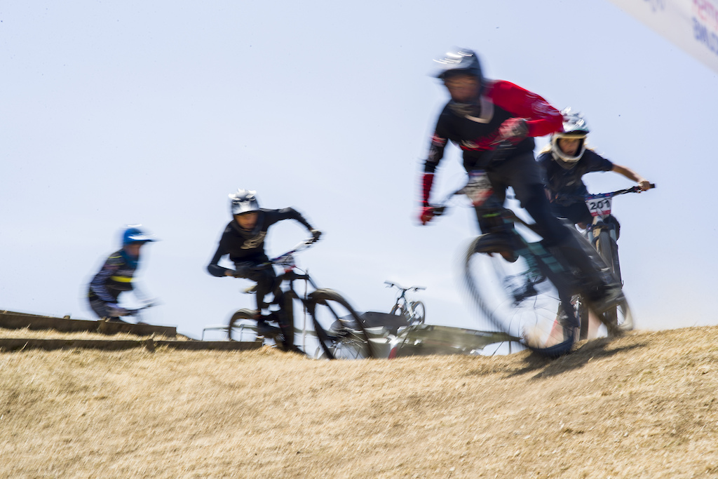 during round 2 of The 2023 Schwalbe British 4X Series at Falmouth Cornwall United Kingdom on May 27 2023. Photo Charles A Robertson