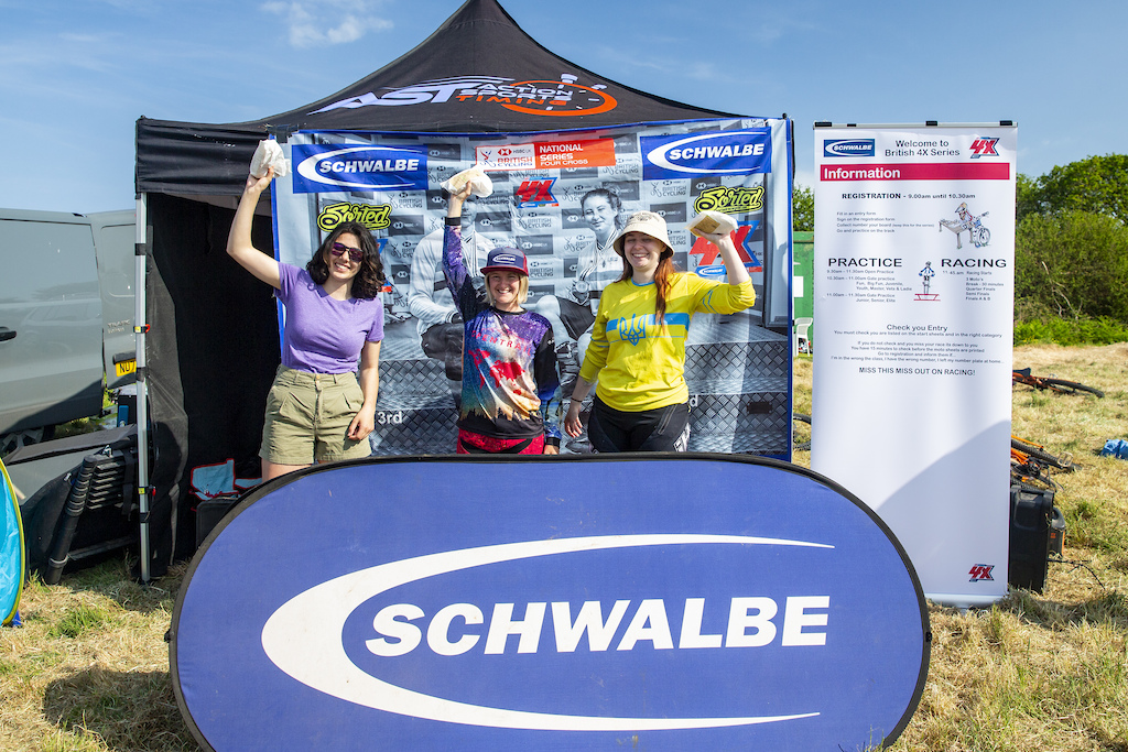 during round 3 of The 2023 Schwalbe British 4X Series at Falmouth Cornwall United Kingdom on May 28 2023. Photo Charles A Robertson