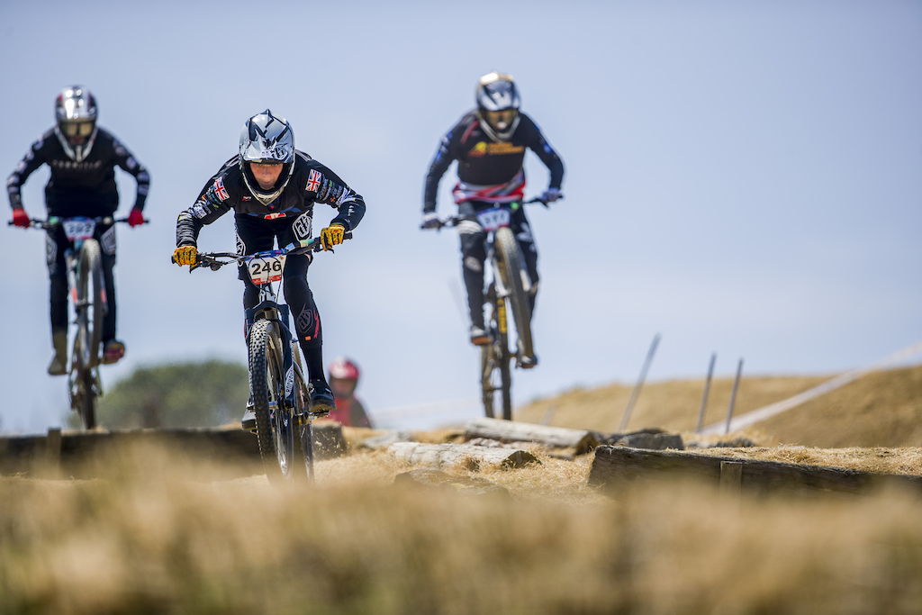 during round 2 of The 2023 Schwalbe British 4X Series at Falmouth Cornwall United Kingdom on May 27 2023. Photo Charles A Robertson