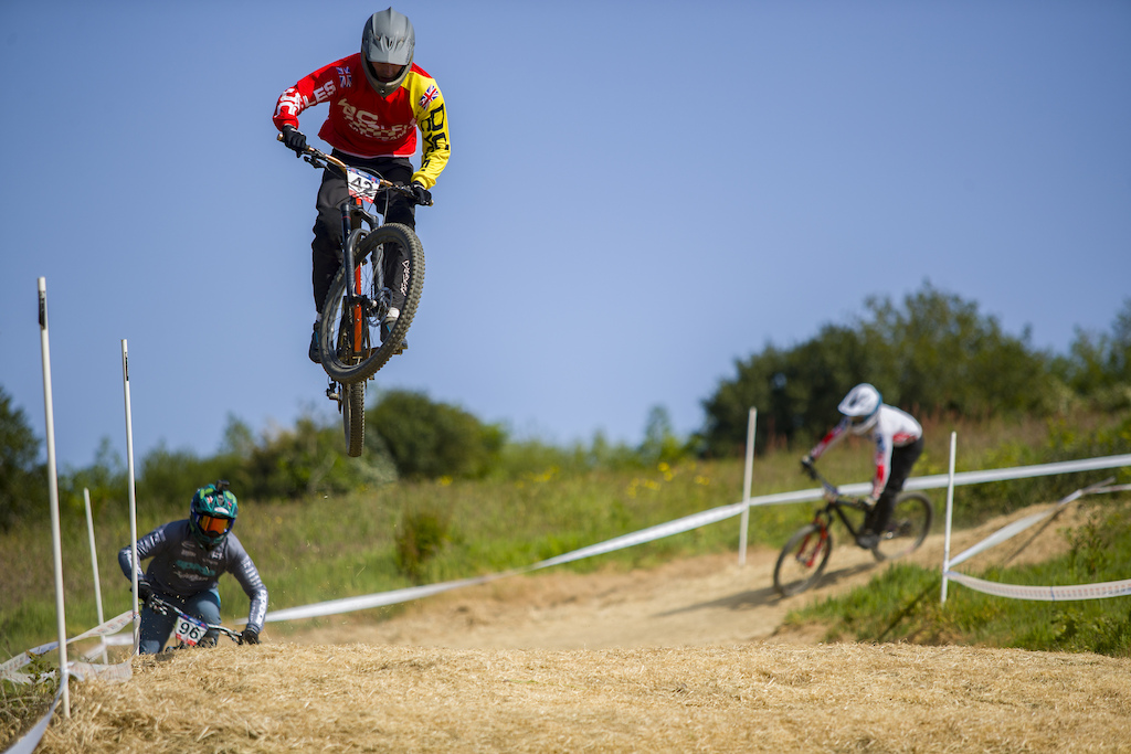 during round 3 of The 2023 Schwalbe British 4X Series at Falmouth Cornwall United Kingdom on May 28 2023. Photo Charles A Robertson