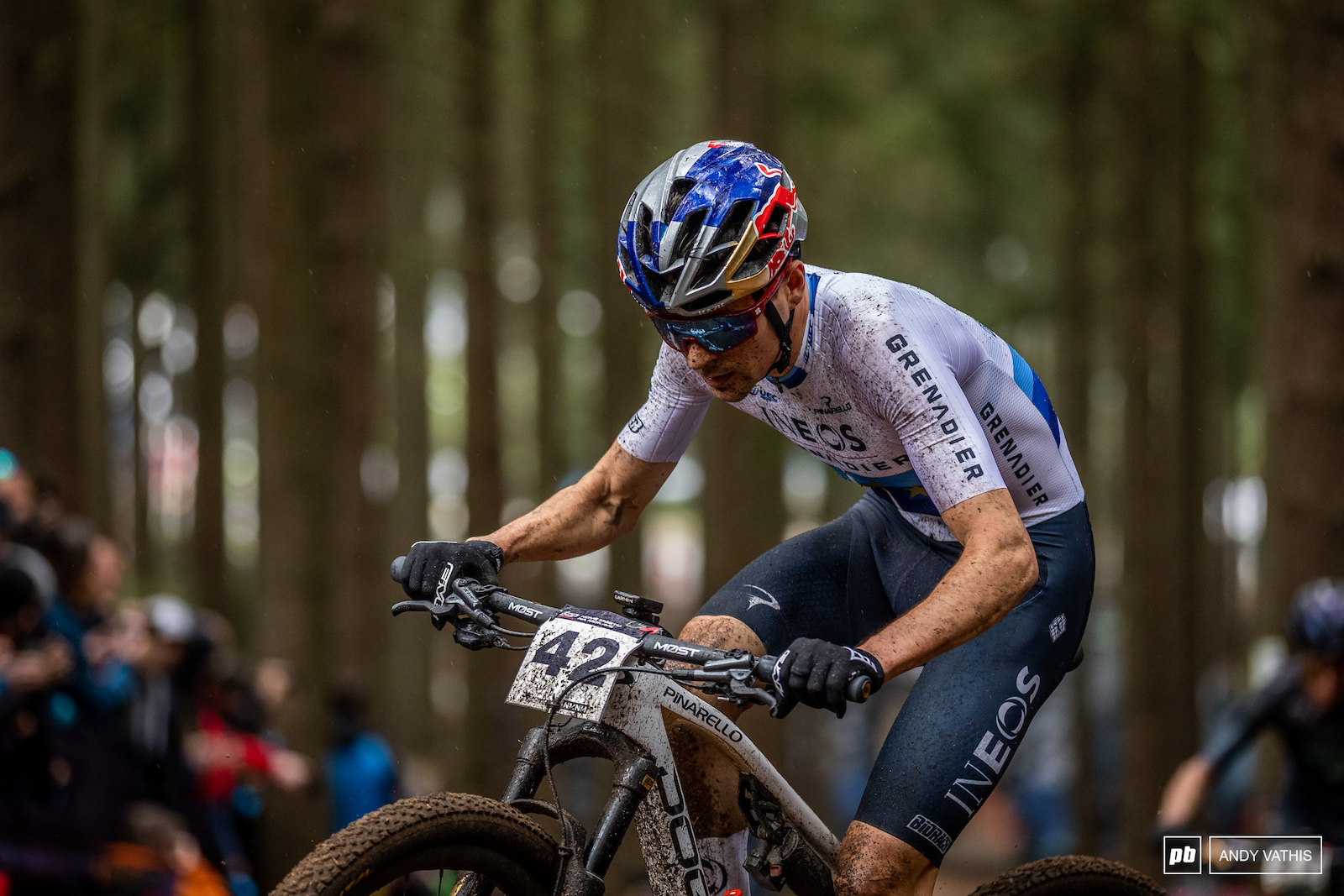 Thomas Pidcock planted himself up front after the start loop and made sure he kept his perfect record alive in Nove Mesto.