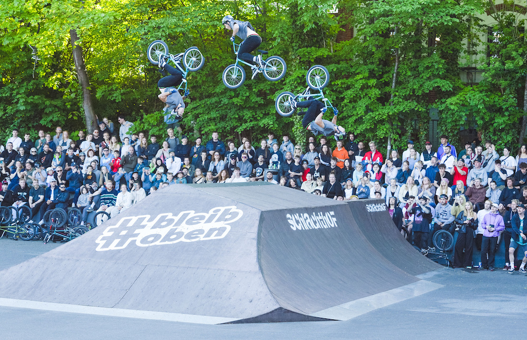 A double flip from the Park Contest winner Bryce Tyron.