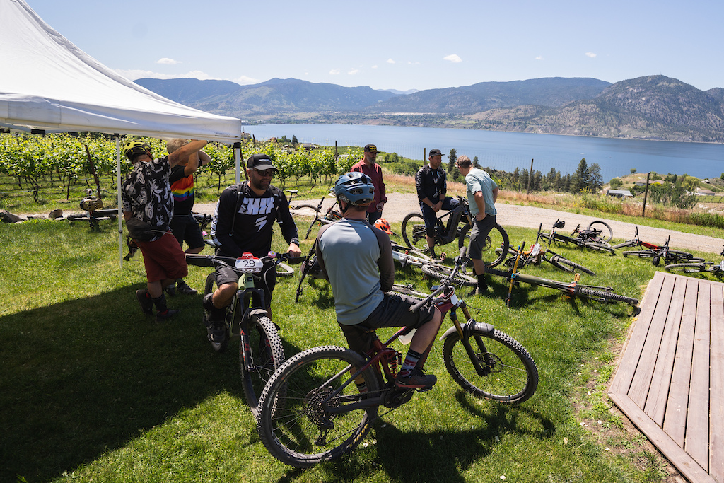 Post ride apres at Origin winery - nice view eh