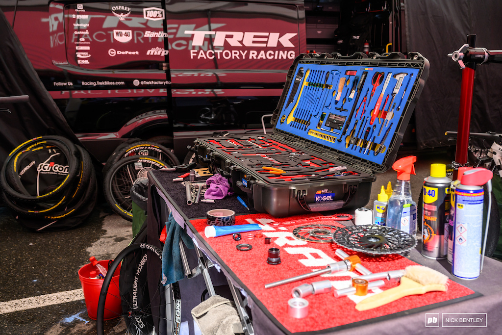 Fresh drivetrains for the Trek Factory Racing Team and one very nice toolbox.