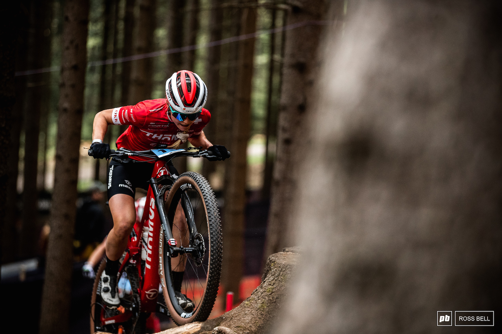 Ginia Caluori tackling the far climb on the course.