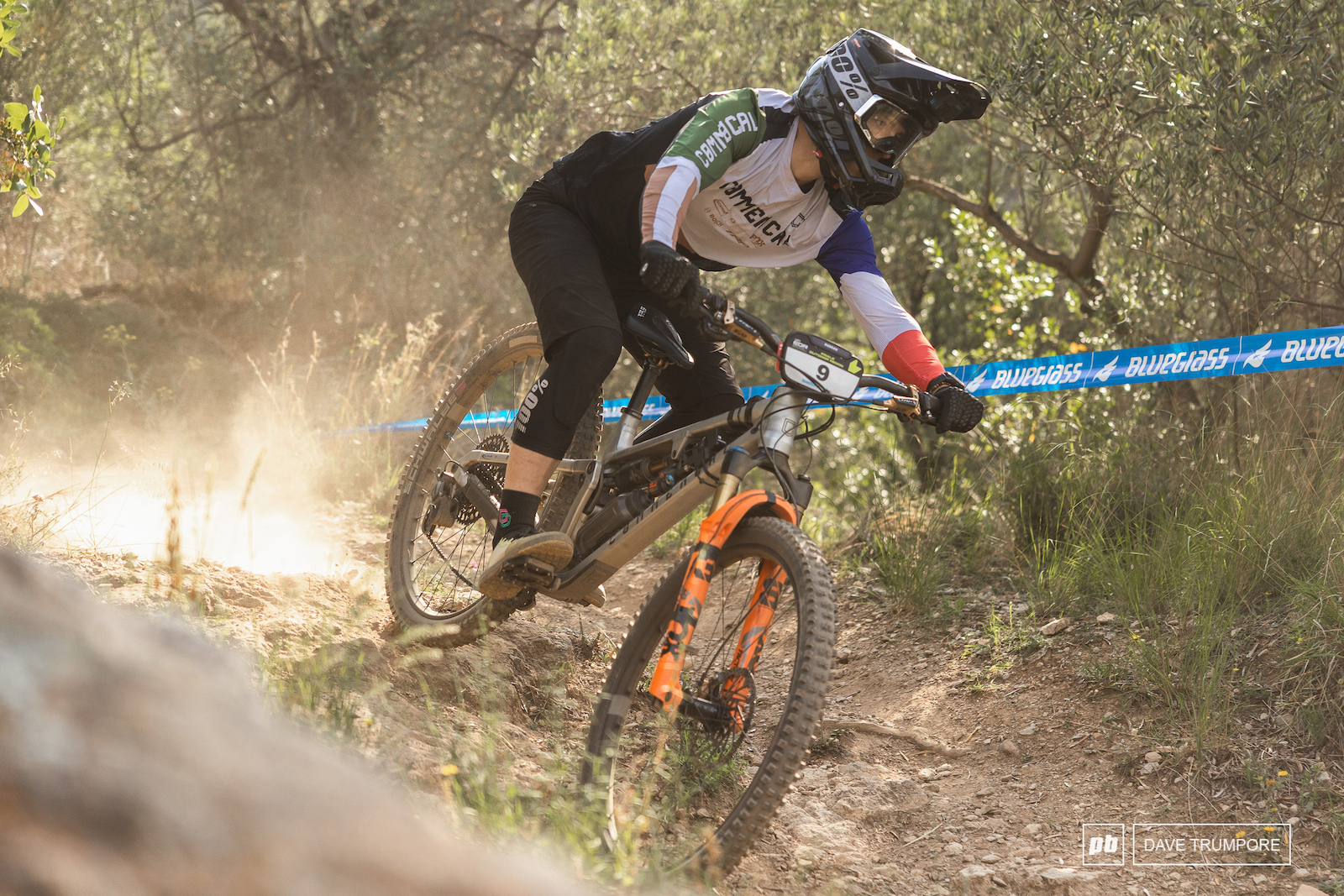 French Champion Alex Rudeau through the dust on Stage 5