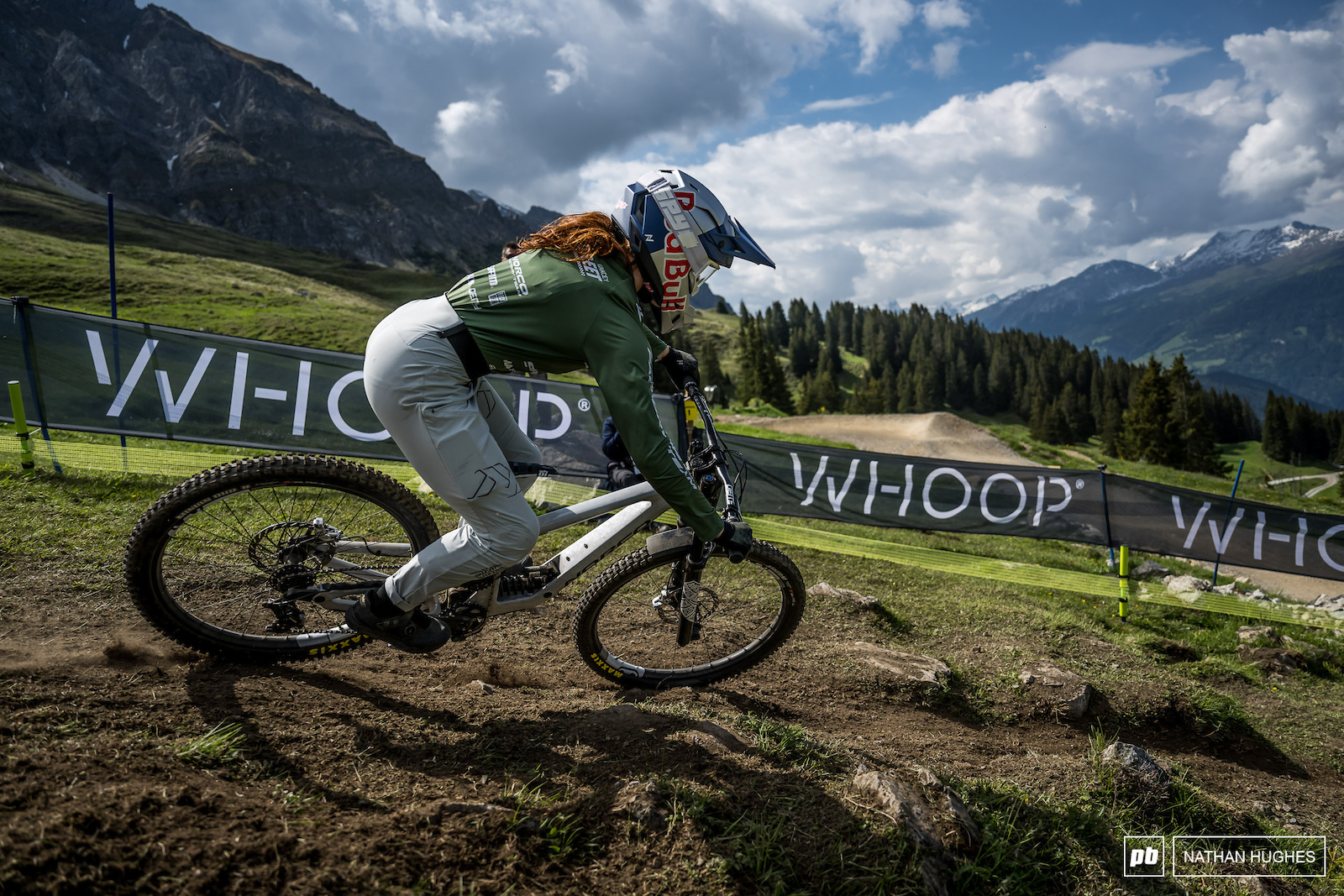 Gracey Hemstreet finding her own path down this mountain.