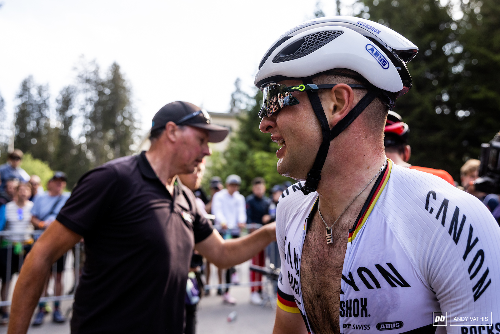 Luca Schwarzbauer victorious here in Lenzerheide.