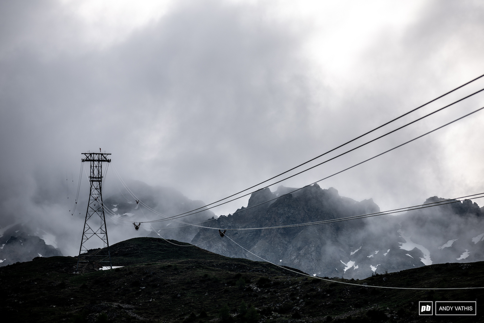 Ominous clouds filled the valley in the early morning.