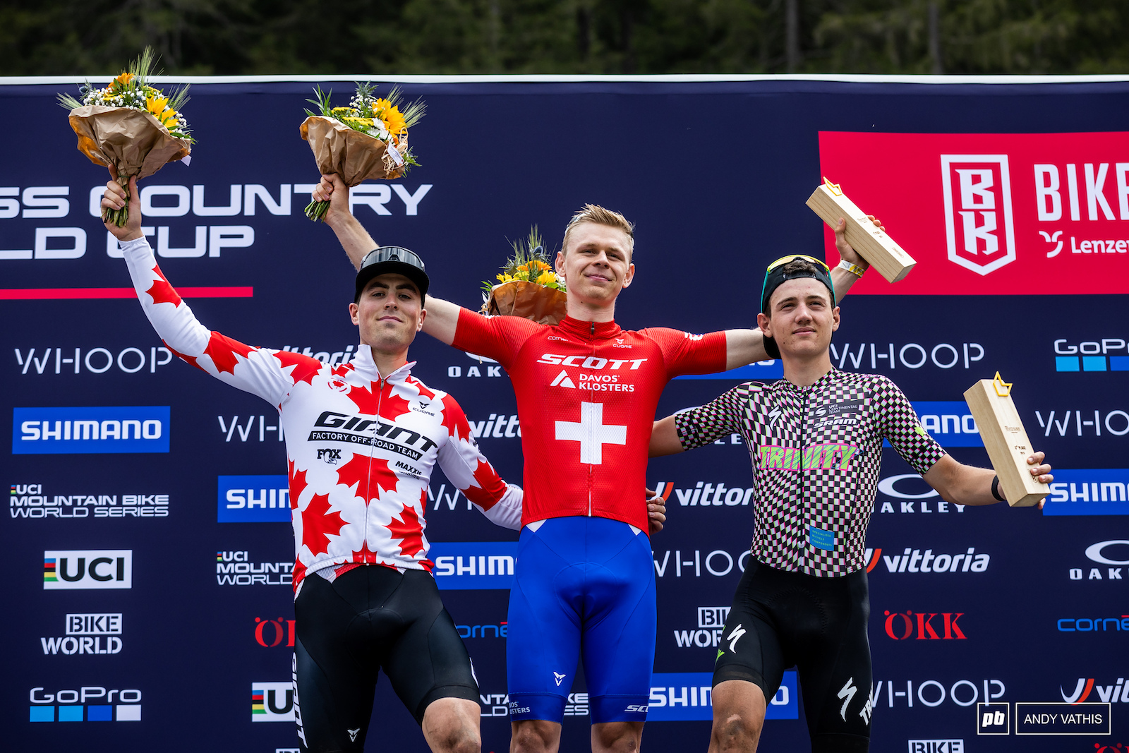 Your U23 Men s podium - Dario Lillo Carter Woods and Adrien Boichis